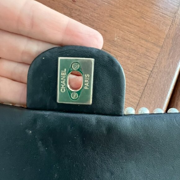 Chanel timeless classique pearl leather handbag - Picture 6 of 12